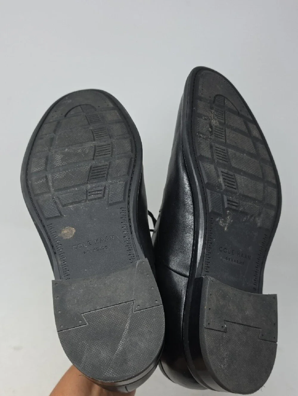Cole Haan Apron Toe Classic Black Leather Men’s Lace-Up Dress Shoes Size 11.5